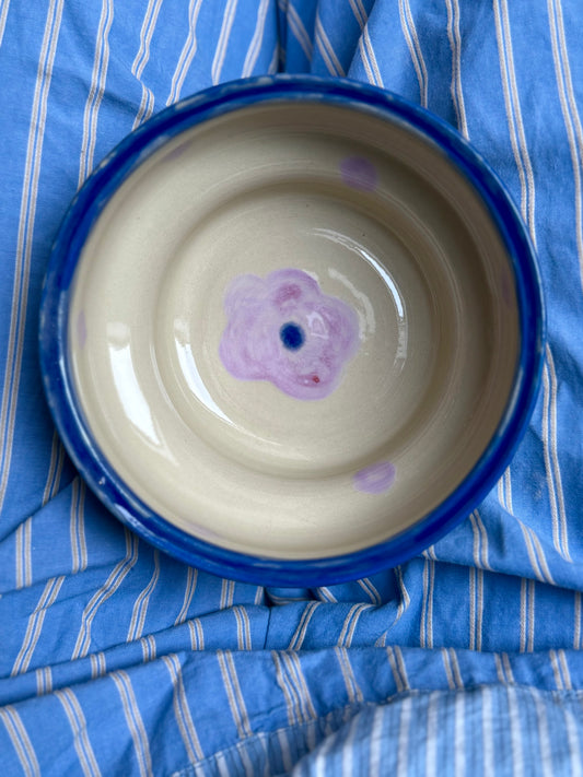 Miska z kwiatkiem w groszki