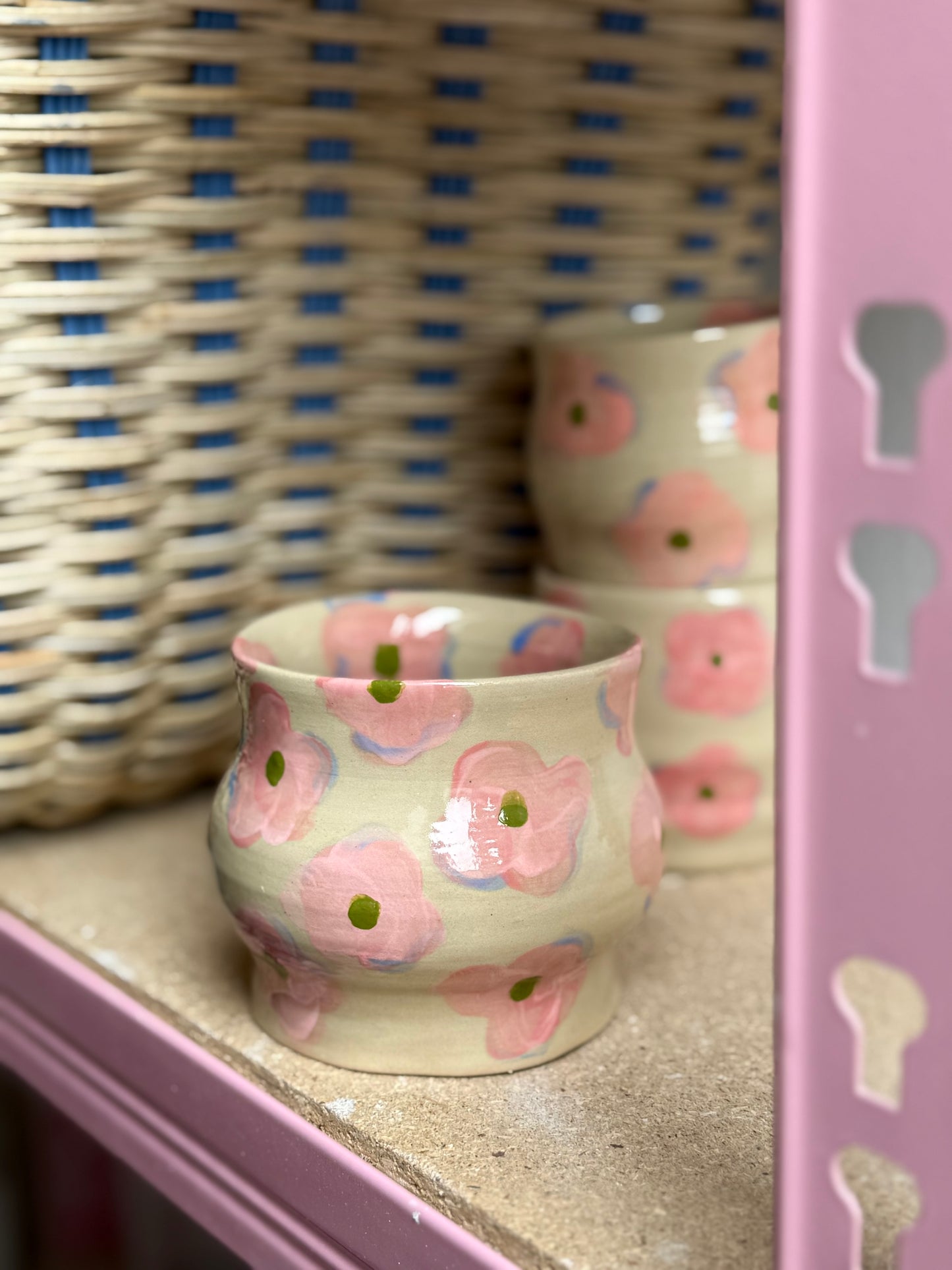 Czarka w różowe kwiatki