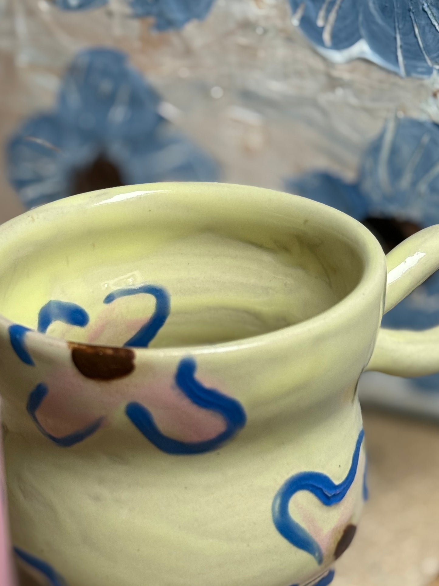 Kubek w kwiatki- outlet