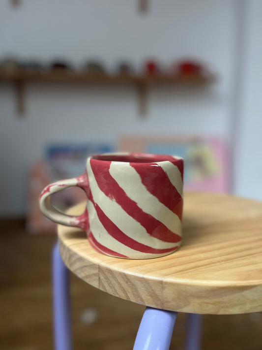 Kubek zebra wiśniowa większy