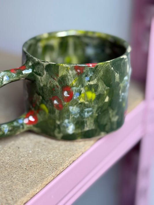 Kubek zielona łąka