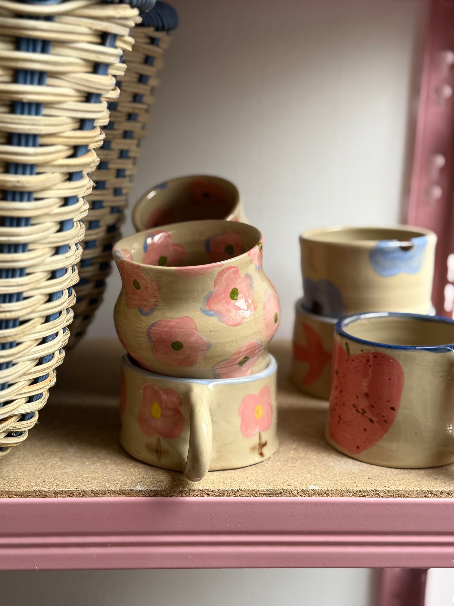 Czarka w różowe kwiatki