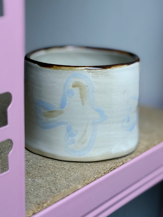 Czarka w delikatne ptaszki