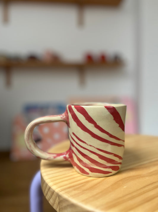 Kubek zebra wiśniowy