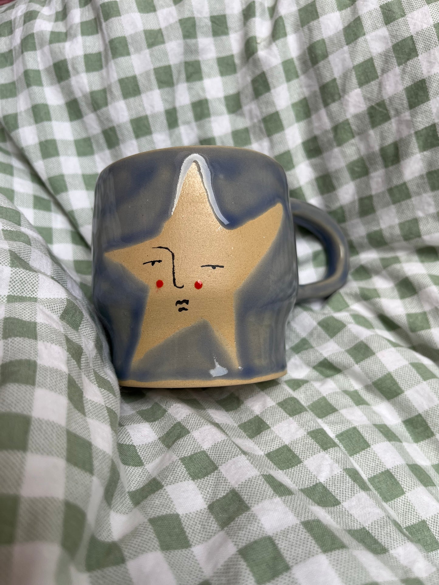Kubek niebieski gwiazda